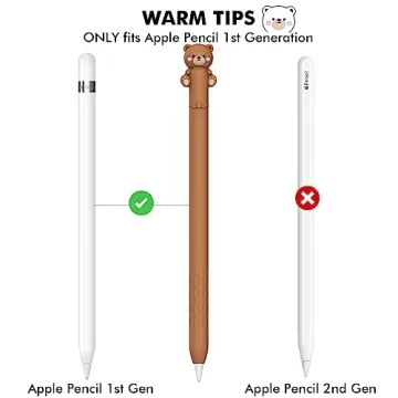 Adorable NIUTRENDZ Cow Apple Pencil Case - Silicone Cover