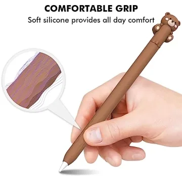 Adorable NIUTRENDZ Cow Apple Pencil Case - Silicone Cover