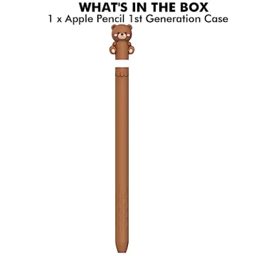 Adorable NIUTRENDZ Cow Apple Pencil Case - Silicone Cover