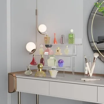4 Tier Clear Acrylic Perfume Organizer for Perfect Display