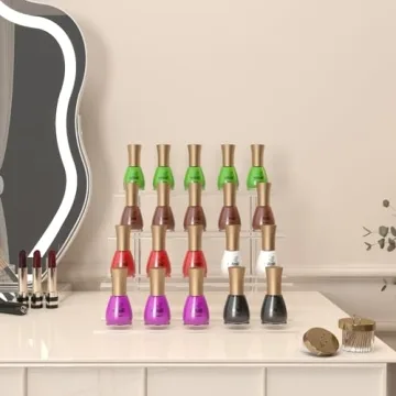 4 Tier Clear Acrylic Perfume Organizer for Perfect Display