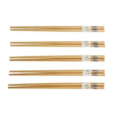 VizGiz 9 Pack Sushi Making Kit Maker Set Including 2 Sushi Roller, 5 Pairs of Chopsticks, 1 Paddle, ...