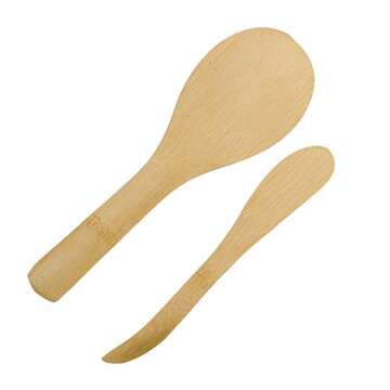 VizGiz 9 Pack Sushi Making Kit Maker Set Including 2 Sushi Roller, 5 Pairs of Chopsticks, 1 Paddle, 1 Spreader Rolling Mat Pad Equipment Rice Bamboo for Beginner Learner Chef Home Made