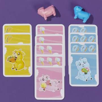 Piggy Piggy Card Game | Fun Family Games for Kids, Teens, and Adults | Ages 7 and Up | 2 to 6 Players I 20 Mins. Average | Quick-Playing Travel Games