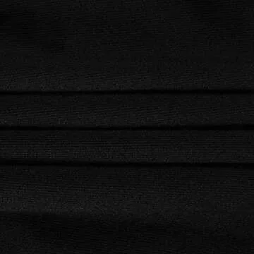 Artfish Women Long Sleeve Scoop V Neck Crop Top Slim Fitted Shirts Black, S