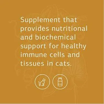 Standard Process Feline Immune System Support - Nutritional Supplement for Feline Immune Health Support - Cat Supplement Tablets to Aid Healthy Immune Cells & Tissue - 90 Tablets