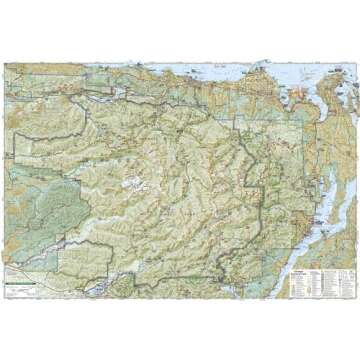 Olympic National Park Map (National Geographic Trails Illustrated Map, 216)