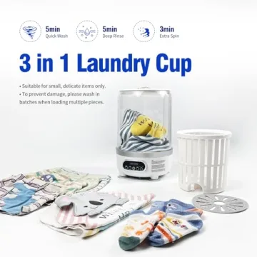 Portable Mini Washing Machine - Compact & Eco-Friendly