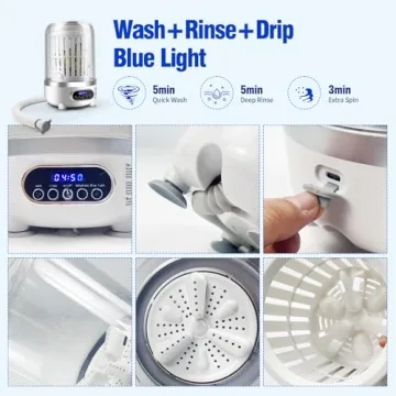 Portable Mini Washing Machine - Compact & Eco-Friendly