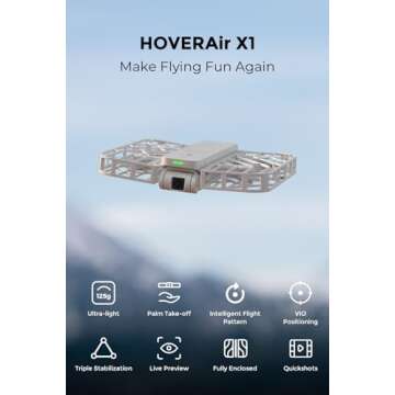 HOVERAir X1 Self-Flying Camera: Intelligent Pocket-Sized Drone with HDR Video