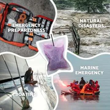 OTS Osmo Seal - 8 Pack. Fresh & Salt Water Filter - Portable Emergency desalination/Water Purifier Survival System Perfect for Outdoor Survival, Marine Emergency, and Disaster preparedness.