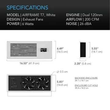 AC Infinity AIRFRAME T7 High-Airflow Cooling Fan System