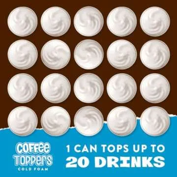 Coffee Toppers Cold Foam Vanilla 15 Ounce (Pack of 3), Be Your Own Barista, Kosher