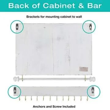 Rustic Wall Mounted Jewelry Organizer for Stylish Storage