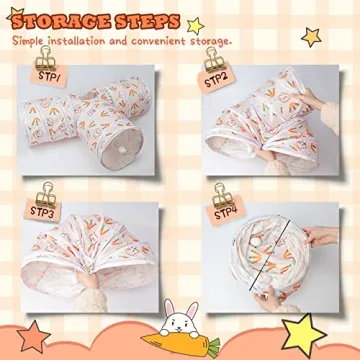 BWOGUE Bunny Tunnels for Small Pets Adventure