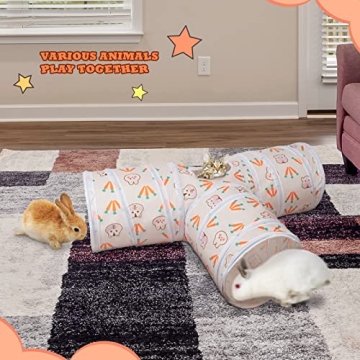 BWOGUE Bunny Tunnels for Small Pets Adventure