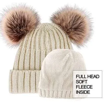 Arctic Paw Beanie - Chic Warm Winter Hat for Women