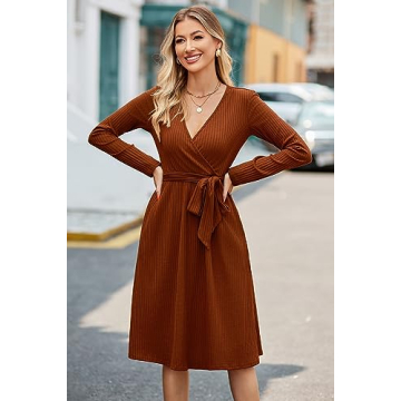 2024 Stylish Fall Sweater Dress for Women with Pockets