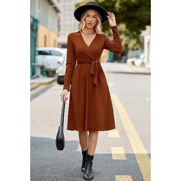 2024 Stylish Fall Sweater Dress for Women with Pockets
