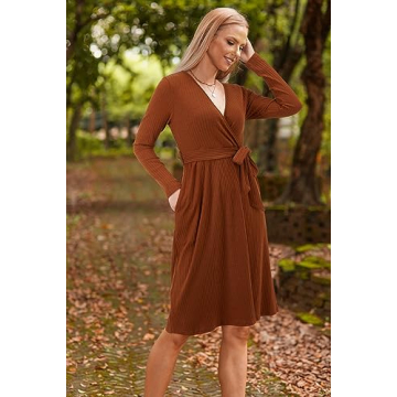 2024 Stylish Fall Sweater Dress for Women with Pockets