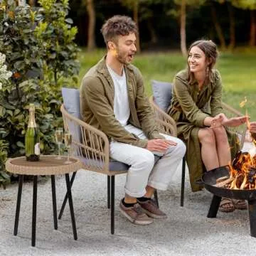 YITAHOME 3 Piece Outdoor Bistro Set for Cozy Gatherings