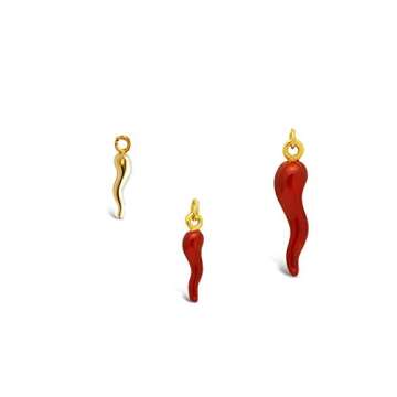 FRONAY Italian Vermeil Horn Necklace - 14k Gold Plated Silver