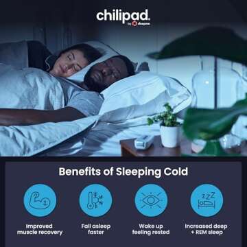 Chilipad Cube Bed Cooling System - Cooling & Heating Mattress Topper, Dual Zone Individual Bed Tempe...