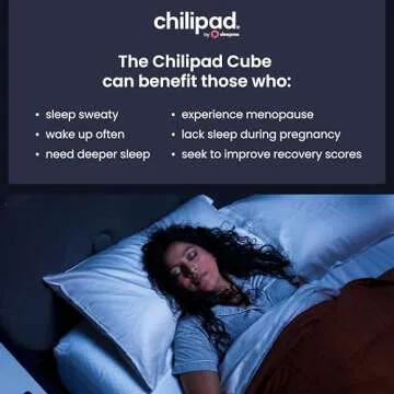 Chilipad Cube Bed Cooling System - Cooling & Heating Mattress Topper, Dual Zone Individual Bed Temperature, Cool Sleep Enhancement, Temp Range of 60-115°F, WE Queen Bedsize (60"W x 80"L), Model: CP514