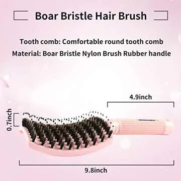 EKONAER Vented Detangler Brush Set for All Hair Types