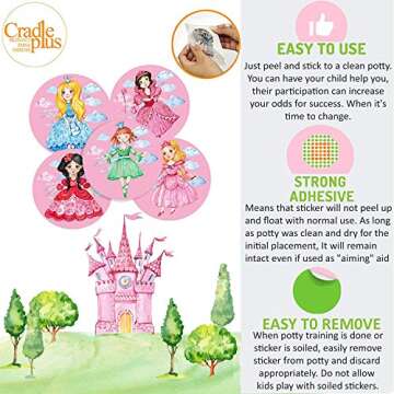 Potty Training Magic Stickers | Princess Color Changing Target