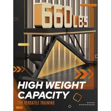 FitGoods Weight Bench Press, Foldable Workout Bench for Home Gym, 660 LBS Stable Incline Decline Ben...