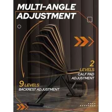 FitGoods Foldable Weight Bench for Home Gym Fitness