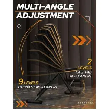 FitGoods Foldable Weight Bench for Home Gym Fitness