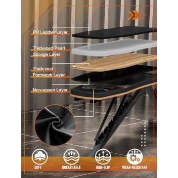 FitGoods Foldable Weight Bench for Home Gym Fitness