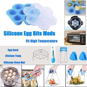 Accessories for Instant Pot Pressure Cooker Accessories Compatiable with Instant Pot 5 6 8 Quart Steamer Non-stick Springform Pan Egg Steam Rack Magnet Cheat Sheet Sealing Ring 60pcs Baking Paper