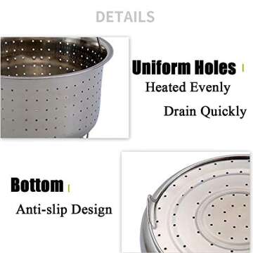 Accessories for Instant Pot Pressure Cooker Accessories Compatiable with Instant Pot 5 6 8 Quart Steamer Non-stick Springform Pan Egg Steam Rack Magnet Cheat Sheet Sealing Ring 60pcs Baking Paper