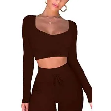 Stylish QINSEN 2 Piece Activewear Set for Women