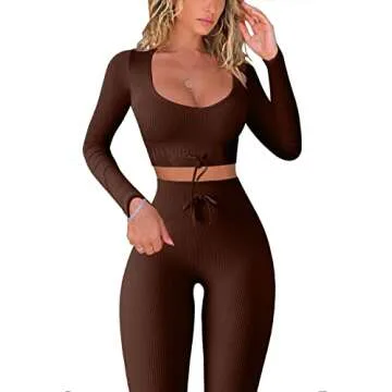 Stylish QINSEN 2 Piece Activewear Set for Women