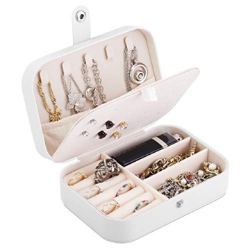 A&A Jewelry Travel Organizer Box - Mini Portable Case