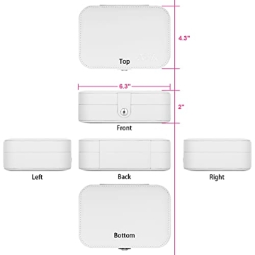 A&A Jewelry Travel Organizer Box - Mini Portable Case