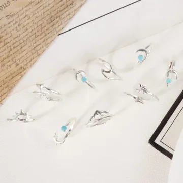 Trendy Gold Knuckle Rings Set for Women - Unique Gift