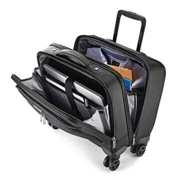 Samsonite Xenon 3.0 Spinner Mobile Office,telescoping handle, Black, One Size