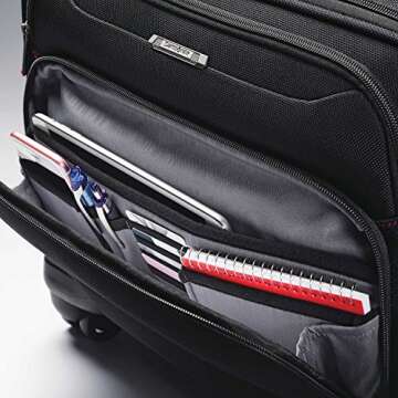 Samsonite Xenon 3.0 Spinner Mobile Office,telescoping handle, Black, One Size