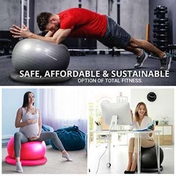 Yoga Ball Chair for Fitness & Posture Improvement