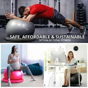 Yoga Ball Chair for Fitness & Posture Improvement