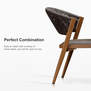 Stylish PURPLE LEAF 7 Pieces Outdoor Dining Set