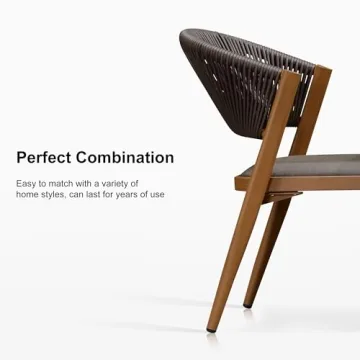 Stylish PURPLE LEAF 7 Pieces Outdoor Dining Set