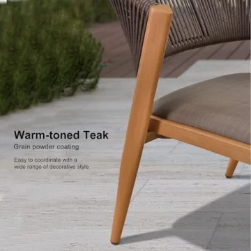 Stylish PURPLE LEAF 7 Pieces Outdoor Dining Set