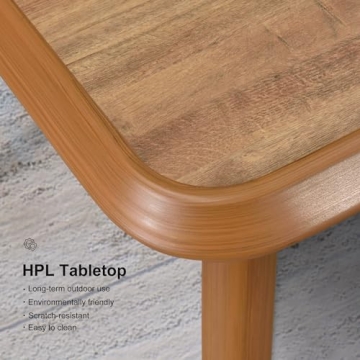 Stylish PURPLE LEAF 7 Pieces Outdoor Dining Set