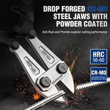 WORKPRO 18" Bolt Cutter with Soft Rubber Grip and Steel Blade